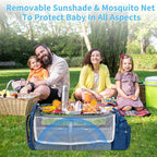 KABAQOO Diaper Bag Backpack with Detachable Changing Station, Large Capacity Baby Diaper Bags for Boys & Girls, Baby Registry Search Stuff & Shower Gifts, Newborn Essentials Must Haves, Blue