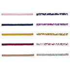 Parker Baby Co. Toddler Braided Headbands, Assorted (Pack of 10) Hair Accessories for Girls - Marigold Set