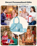 Sweet 15 Gifts for Girls-Duffle Bag, Weekender Bags for Girl，Initial Overnight Bag with Wet Pocket，Lightweight Dance Bags Personalized Gymnastics bag with Makeup Pouch