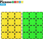 PicassoTiles Kids Toy Magnetic Building Blocks Magnet Tiles Supersized 2pc Large Stabilizer Base Jumbo XL Plate Foundation Education Construction Kit Engineering STEM Children Learning Stacking Set