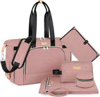 ITIEZY Diaper Bag Tote for Baby - Large Mommy Bag with Portable Changing Pad Pacifier Case, Hospital Bags Travel Baby Bag