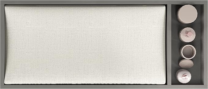 Child Craft Universal Changing Table Topper, Convert Dresser into a Changing Table Surface, Securely Attaches, Non-Toxic, Baby Safe Finish (Lunar Gray)