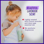 California Baby Calming Lavender Bubble Bath | 100% Plant-Based Kids Bubble Bath | Gentle Baby Bubble Bath | Free Bubble Wand | 384 mL / 13oz