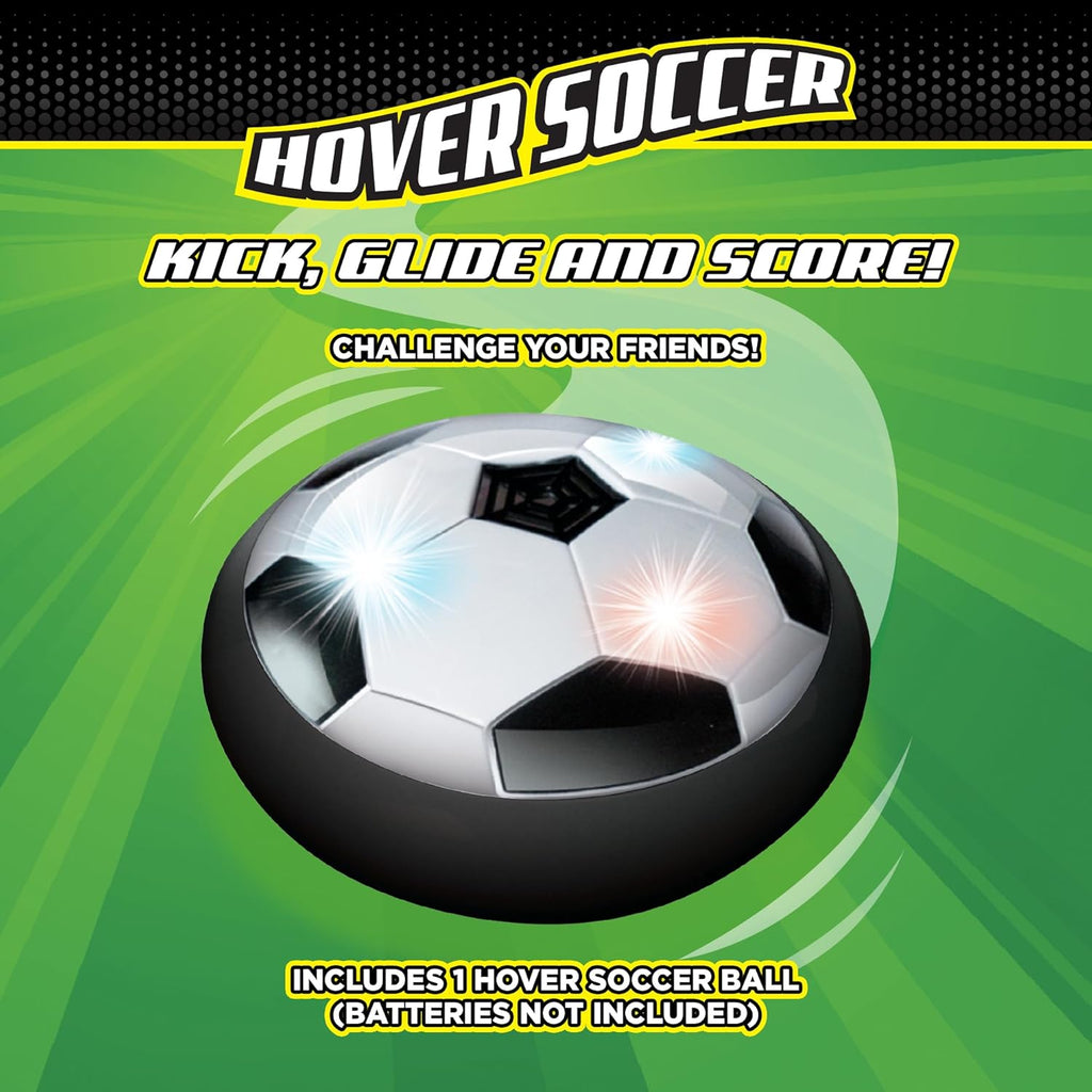 Hover Soccer from The Makers of Stomp Rocket – LED Lights and Padded Bumpers Indoor Air Soccer Toy for Boys Girls Ages 3 4 5 6 7 8 + Fun Games