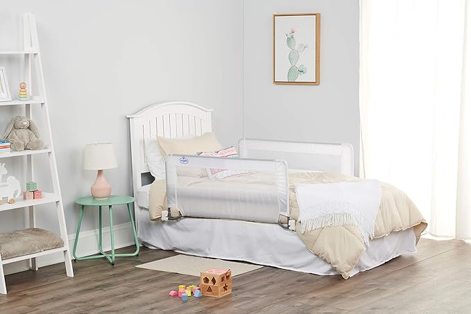 Regalo Swing Down Double Sided Bed Rail Guard, with Reinforced Anchor Safety System(Pack of 2)