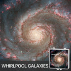 POCOCO Gorgeous Nebula Series Galaxy Star Projector Night Light Discs: Realistic Galaxy Patterns, 5K Ultra HD, 96% Light Transmission, High Brightness - 6-Piece Pack (Projector Not Included)