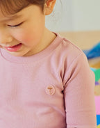 moimoln Pajamas Set 6M-5Y Solid Ribbed Unisex Baby & Toddler, Soft Viscose, Snug-Fit, Everyday Sleepwear