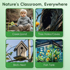 Borescope Camera Toy with Light for Kids - STEM Science Educational Toy for 4 5 6 7 8 9 10 Years Old Boys Girls Birthday Gift, Snake Scope Camera for Outdoor Camping Nature Exploration