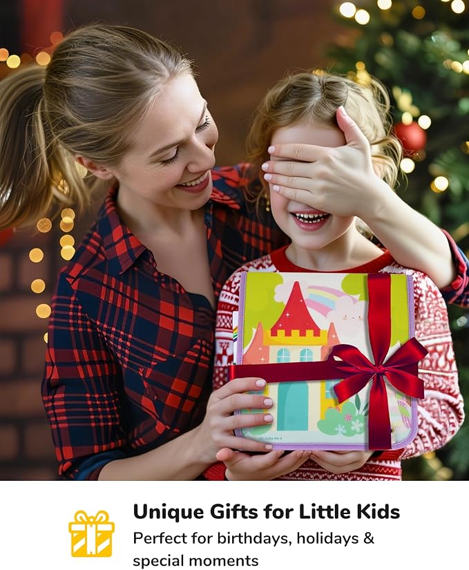 CHEFAN Felt Dress-Up Dolls Set,Pretend Play Dress Up Game with Felt Board, Outfit and Accessory Pieces,Perfect for Little Girls 3+