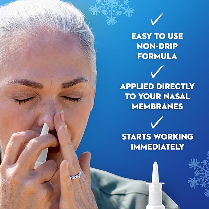 Mucinex Sinus-Max Nasal Spray Decongestant, 12 Hour Over-The-Counter Medication Nose Spray for Sinus Relief, Nasal Decongestants for Adults, Cooling Menthol, 0.75 Fl Oz (Pack of 3)