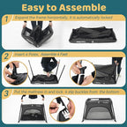 Pamo Babe Travel Crib Lightweight Baby Playard with Mattress Compact Play Yard with Detachable Legs