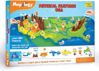 Imagimake Mapology Physical Features USA Puzzle | Mountains, National Parks, Rivers & Lakes 3D Puzzle Toys for Ages 8-13 | Educational Toys | Classroom Must-Haves | Back to School Gifts for Kids 6-12