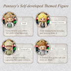 PANTASY Blossom Café Modular Building Set, 3-Story European Glasshouse Landmark with Café, Art Gallery & Floral Atrium, Collectible Architecture Model Kit for Adults, Creative Display Blocks