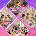 ifergoo Air Dry Clay Kit for Kids - Cakes Modeling Clay, Includes 6 Dessert Designs and Display Stand, DIY Art & Crafts School Projects, Home Party Kids Toys, Holidays Gifts for Age 3-12 Girls & Boys