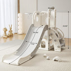 Toddler Slide Baby Slide for Toddlers Kids with Basketball Hoop Telescope Indoor Outdoor Slide Playset Playground