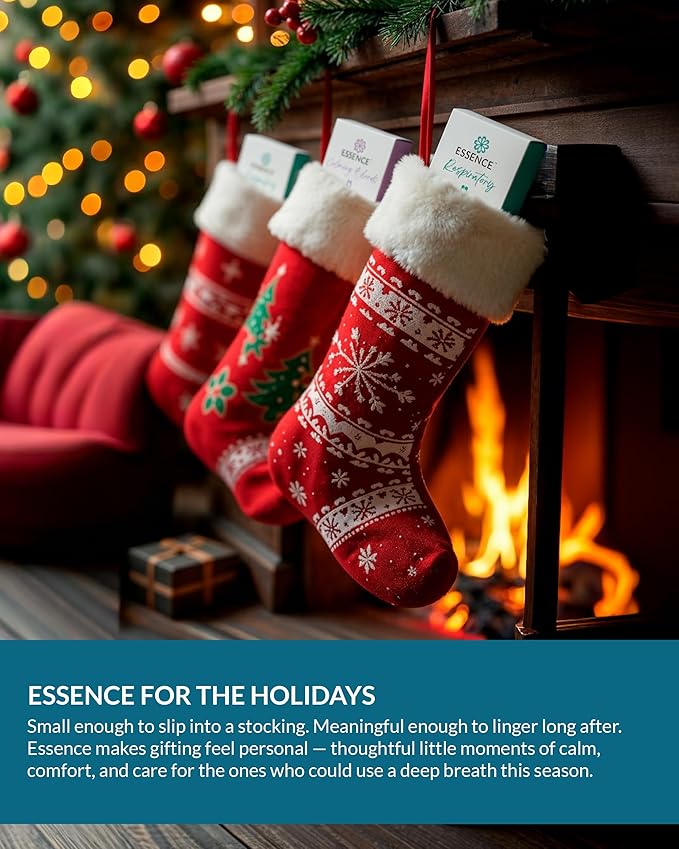 Essence Nasal Diffuser Respiratory Bundle – Essential Oil Silicone Nose Rings for Sinus Relief, Congestion & Seasonal Breathing Support – Wearable Aromatherapy for Cold & Allergy Symptoms