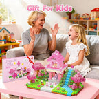 Magnetic Building Blocks, STEM Toys Educational Magnet Cubes for Kids Ages 4-12 (Pink Castle-150pcs)