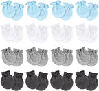 Newborn Baby Mittens No Scratch Cotton Elastic Wrist Gloves Infant Toddler Mittens for Baby Boy Girl 0-6 Months
