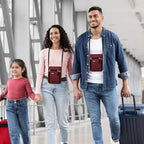 Travel Pouch Neck Wallet Family Passport Holder Organizer Case with RFID Blocking