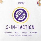 Desitin Maximum Strength Baby Diaper Rash Cream, 40% Zinc Oxide for Treatment, Relief & Prevention, Hypoallergenic, Phthalate- & Paraben-Free Paste, Protects Skin For Up To 12 Hours, 16 oz