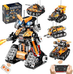 STEM Building Toys for Kids 6-12, 5in1 Remote & APP Controlled STEM Robot Car Tank Building Kit, 600 Pcs DIY Educational Building Blocks Set for Kids Science Learning, Boys Girls Birthday Gifts Ideas