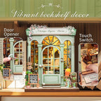 CUTEBEE Book Nook Kit - DIY Miniature House Dollhouse Kit for Adults and Teens, Booknook Tiny House Bookshelf Decor 3D Wooden Puzzle, Gifts for Family, Friends (Champs-Élysées Florist)