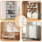 Furniture Anchors (6 Pack) for Baby Proofing, Anti Tip Furniture Anchor Securing 420lbs Tension Earthquake Resistant Metal Furniture Wall Anchor Prevent Baby Pet from Falling Furniture