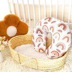 Pea Pod Nursing Pillow Cover Soft & Stretchy Removable Slipcover for Breastfeeding Pillows, Comfortable Nursing Pillow Case for Newborn, Snug Fit, Washable Feeding Pillow Slipcovers in Boho Rainbow