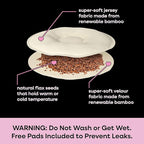 Bamboobies Soothing Nursing Pillows, Daytime Nursing Pads - Reusable, Hot Cold Compress for Breastfeeding- Discreet Leak-Proof Washable Pads for Breastfeeding - 2 Compress Pads, 2 Nursing Pads