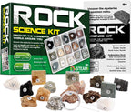 XXTOYS Rock & Stone Collection 15 PCS with Collector Box, STEM Toy Science Kit Geology Mineral Specimens Gift Presents for Kid Geologists