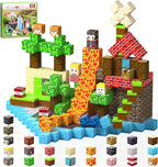 Magnetic Blocks, Magnetic Building Blocks, 3D Construction Build Toys, STEM Sensory Magnet Cubes (Multicolor-200PCS)