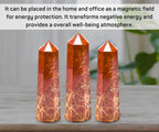 Amazing Gemstone Brecciated Jasper Crystal Towers ~ Natural Healing Crystal Point Obelisk for Reiki Healing and Crystal Grid (2" to 3" INCH)