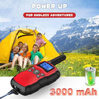 Wishouse Kids Walkie Talkies Rechargeable 3 Pack, Girls Boys Toys Age 7 8 9 10 for Outdoor Camping Adventure Games with Flashlight, Birthday Xmas Gift for 4 5 6 Year Old Children