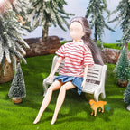 Bencailor 8 Pieces Christmas Doll Clothes for 11.5 Inch Doll Accessories Sweaters Denim Pant Summer Regular Outfit Clothing(Shirt)