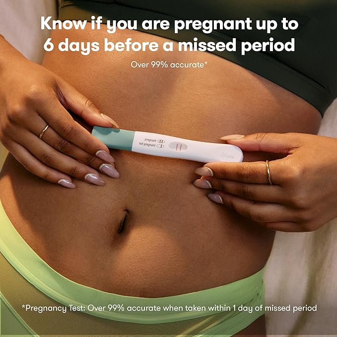 Frida Fertility All-in-One Ovulation & Pregnancy Test Kit – 30 Easy at-Home LH Strips, Ovulation Tracker, 2 Early Detection Pregnancy Tests & Reusable No-Mess Pee Cup