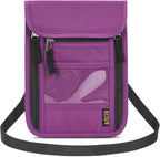 Neck Wallet Lightweight RFID Blocking Waterproof Travel Pouch for Women Men