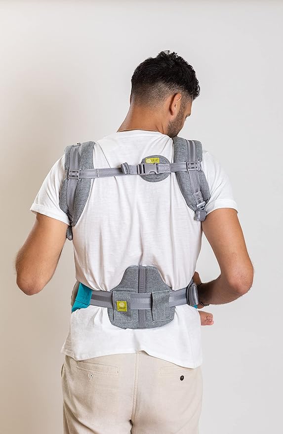 LÍLLÉbaby Complete All Seasons Ergonomic 6-in-1 Baby Carrier Infant to Toddler with Lumbar Support (7-45 Pounds), 360 Degree Baby Wearing & Multi-Position, Inward & Outward Facing (Cool Caribbean)
