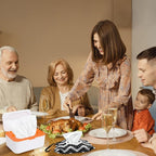 8Pcs Baby Wipes Dispenser, Reusable Baby Wipe Holder Box and Portable Wet Wipes Pouch, Refillable Wipes Pouch Case Container with Lid for Bathroom Baby Nursery Kitchen Office Travel (Orange)