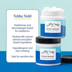 TUBBY TODD's Baby Body Wash & All Over Ointment Eczema Set - Gentle, Hypoallergenic Skincare for Newborns & Toddlers - 25oz, Lavender Rosemary