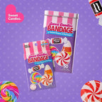 BioSwiss Bandages, Sweet Candies Shaped Self Adhesive Bandage, Latex Free Sterile Wound Care, Fun First Aid Kit Supplies for Kids and Adults, 50 Count