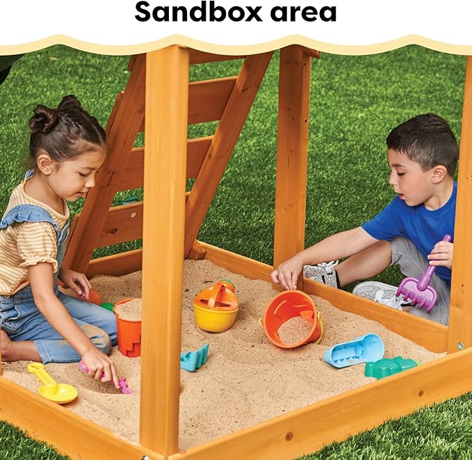 KidKraft Appleton Wooden Swing Set, (Amazon Exclusive)