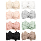 Niceye Handmade Baby Headbands Soft Stretchy Nylon Hair Bands with Bows for Newborn Infant Baby Toddler