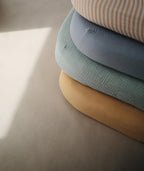 mushie Extra Soft Muslin Fitted Crib Sheet | 192 Thread Count | 28"x 52" (Fall Yellow)