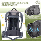 WIPHA Baby Backpack Carrier, Comfort Toddler Carrier Hiking Backpack with Canopy, Adjustable Lightweight Child Carrier