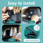 Onco Baby Car Mirror & Car Window Shades Bundle (18.9″ × 12″) - UPF 50+ Window Shade, 100% Shatter-Proof Car Mirror for Baby, Universal Shades & Mirror