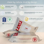 Raan, 100% Cotton Baby & Toddler Wipes, Unbleached, 99% Purified Water, Unscented, EWG verified, Made for Sensitive Skin, Extra Soft and Durable, 4 pack, 240 Count