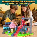 Soyee Magnetic Blocks 150 PCS Building Toys for Ages 4-8 9-12 3-5 Forest & Mine Theme Magnet Building Cubes STEM Sensory Toys for Kids for Boys & Girls