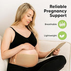 KeaBabies Maternity Belly Bands for Pregnant Women - Soft & Breathable Pregnancy Belly Support Band, Adjustable Maternity Belt for Back, Pelvic Support, Comfortable, Easy to Use (Classic Ivory, 2XL)