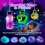 Slime Kit, Magic Galaxy Slime Making Kit with Magic Sticker,Making Butter Slimes Dark Powder to Make Glitter & Galactic Slimes Stress Relief Toys Fun Gifts Toys for 6-12 Year Olds Girls Boys