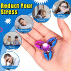 Woanger 48 Pcs Fidget Spinner High Speed Hand Spinners for Anxiety ADHD Adults Boys Girls, Anxiety Stress Relief Toys for Focus Party Favor Classroom Prizes(Gradient Color,Cool Style)